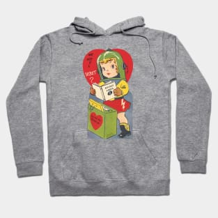 Valentine—Secret Code Space Girl Hoodie